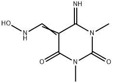 6-Amino-5-[(hydroxyamino)methylene]-1,3-dimethylhydroiracyl 结构式