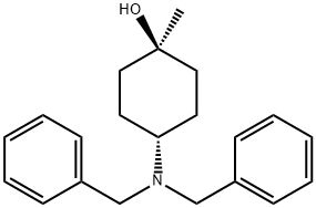 trans-4-(dibenzylamino)-1-methylcyclohexanol Struktur