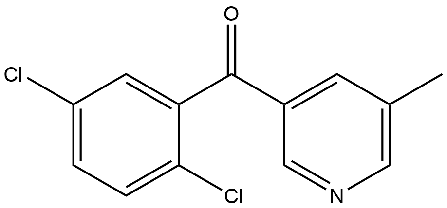 (2,5-Dichlorophenyl)(5-methyl-3-pyridinyl)methanone Structure