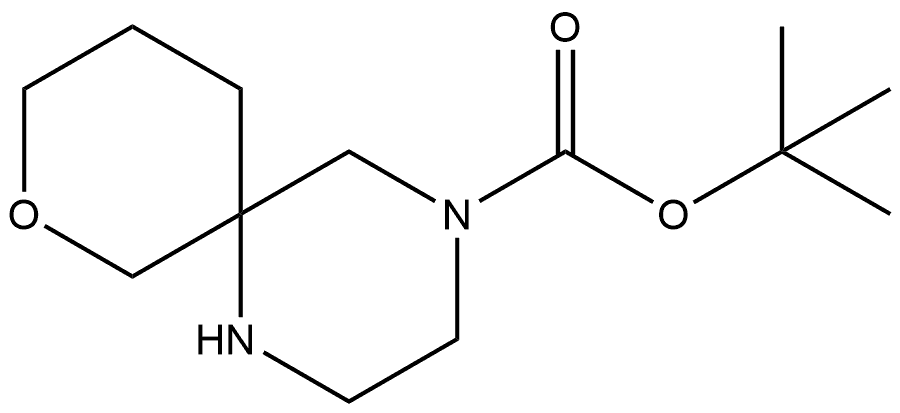 1,1-Dimethylethyl 8-oxa-1,4-diazaspiro[5.5]undecane-4-carboxylate Structure