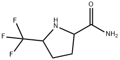 5-(三氟甲基)吡咯烷-2-甲酰胺 结构式