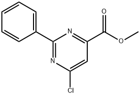 Methyl 6-chloro-2-phenylpyrimidine-4-carboxylate Struktur