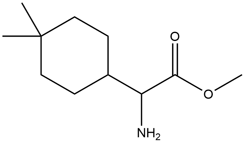 2-氨基-2-(4,4-二甲基环己基)乙酸甲酯, 1779579-29-1, 结构式