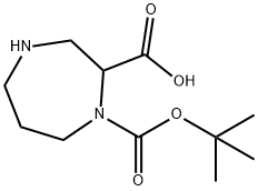 1H-1,4-Diazepine-1,2-dicarboxylic acid, hexahydro-, 1-(1,1-dimethylethyl) ester Structure