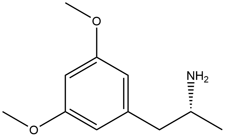 Benzeneethanamine, 3,5-dimethoxy-α-methyl-, (αR)- 化学構造式