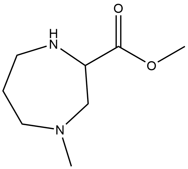 methyl 4-methyl-1,4-diazepane-2-carboxylate 化学構造式