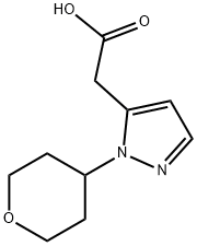 2-[1-(oxan-4-yl)-1H-pyrazol-5-yl]acetic acid|