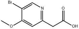 2-Pyridineacetic acid, 5-bromo-4-methoxy- Structure