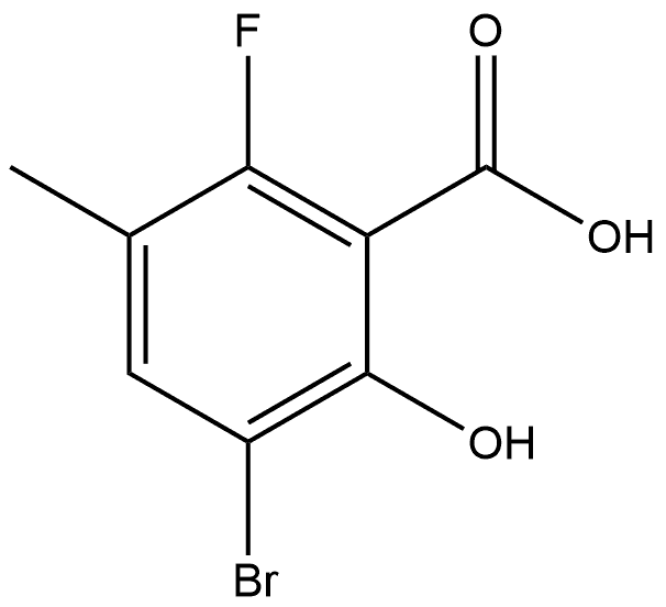 3-Bromo-6-fluoro-2-hydroxy-5-methylbenzoic acid|