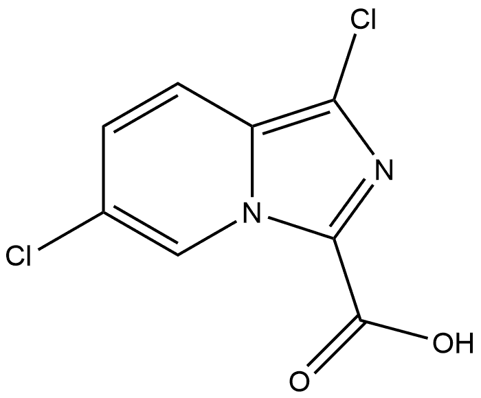 1,6-dichloroimidazo[1,5-a]pyridine-3-carboxylic acid 结构式