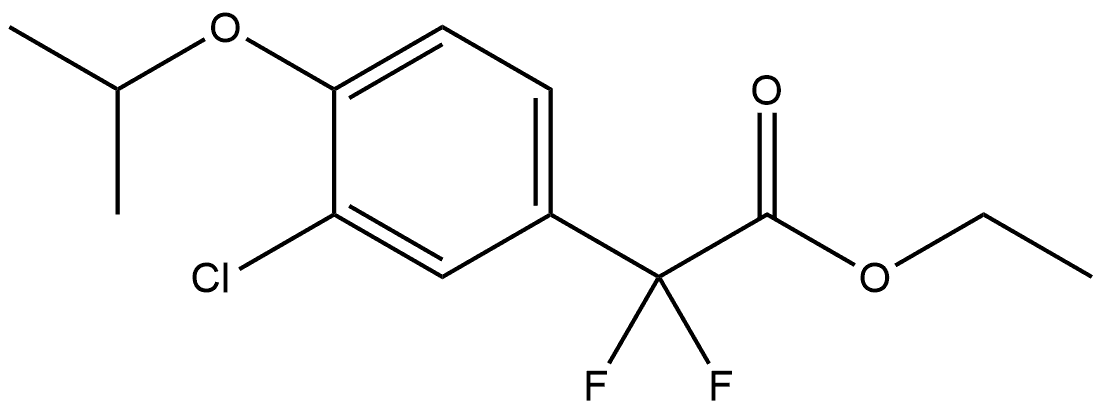 Ethyl 3-chloro-α,α-difluoro-4-(1-methylethoxy)benzeneacetate Structure