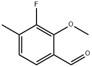 3-Fluoro-2-methoxy-4-methylbenzaldehyde 化学構造式