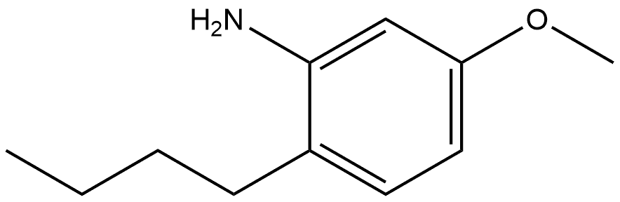 2-butyl-5-methoxyaniline Struktur