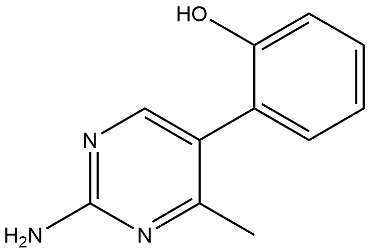 2-(2-Amino-4-methyl-5-pyrimidinyl)phenol,1779962-43-4,结构式