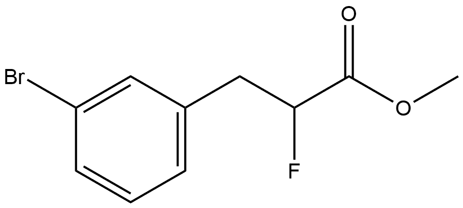 Methyl 3-bromo-α-fluorobenzenepropanoate|3-(3-溴苯基)-2-氟丙酸甲酯