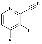 4-溴-3-氟-吡啶-2-腈 结构式