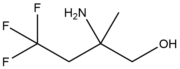 2-Amino-4,4,4-trifluoro-2-methyl-1-butanol Struktur