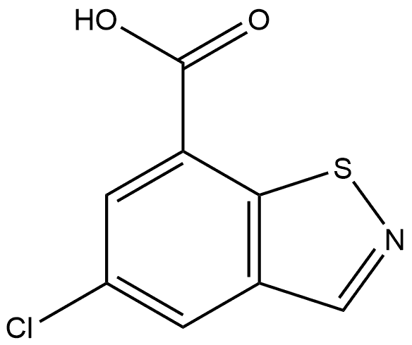5-chlorobenzo[d]isothiazole-7-carboxylic acid,1780096-48-1,结构式