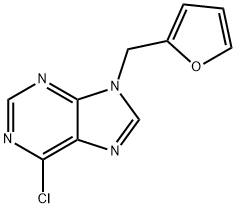 6-Chloro-9-(furan-2-ylmethyl)-9H-purine Struktur