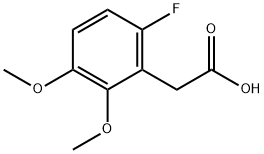 Benzeneacetic acid, 6-fluoro-2,3-dimethoxy- Structure
