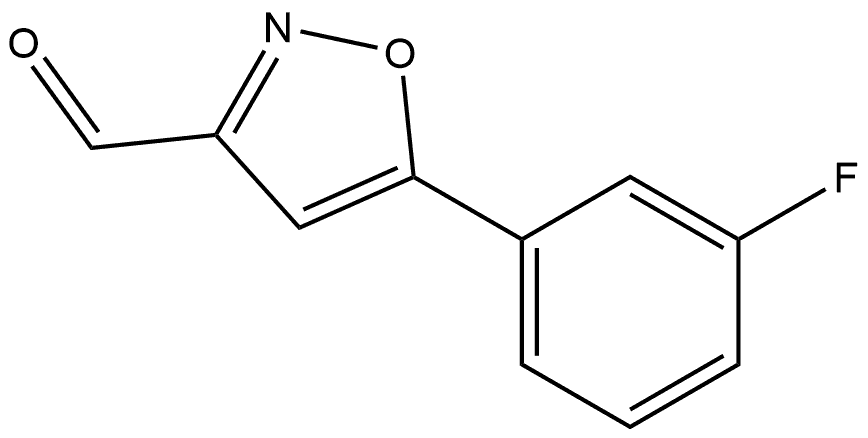 5-(3-fluorophenyl)-1,2-oxazole-3-carbaldehyde,1780154-28-0,结构式