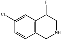 Isoquinoline, 6-chloro-4-fluoro-1,2,3,4-tetrahydro- Struktur