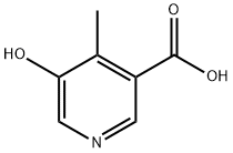 3-Pyridinecarboxylic acid, 5-hydroxy-4-methyl- Struktur