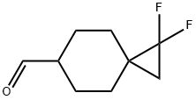 Spiro[2.5]octane-6-carboxaldehyde, 1,1-difluoro- Structure