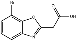 2-Benzoxazoleacetic acid, 7-bromo- Structure