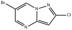 Pyrazolo[1,5-a]pyrimidine, 6-bromo-2-chloro- Struktur