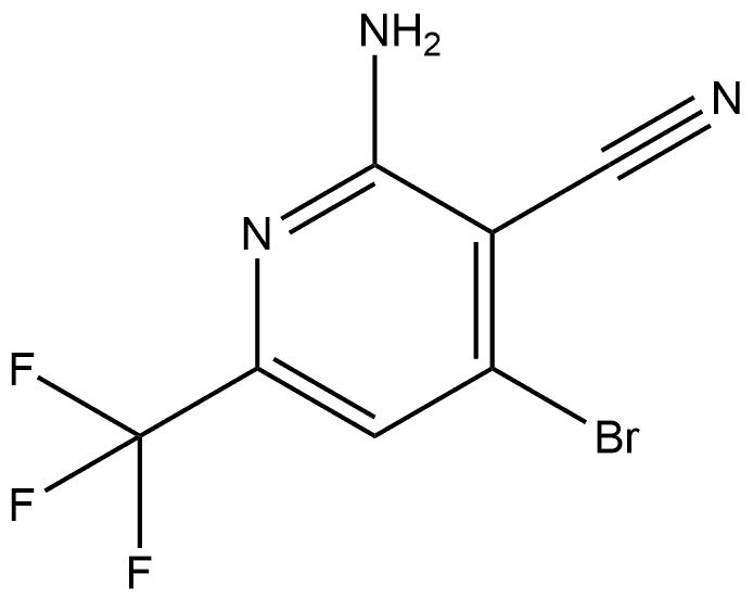 2-Amino-4-bromo-6-(trifluoromethyl)nicotinonitrile Struktur