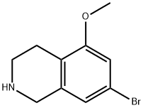 Isoquinoline, 7-bromo-1,2,3,4-tetrahydro-5-methoxy- 化学構造式