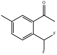 2'-Difluoromethyl-5'-methylacetophenone 化学構造式