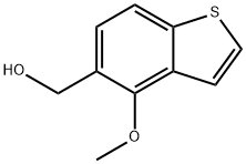 (4-methoxy-1-benzothiophen-5-yl)methano 化学構造式