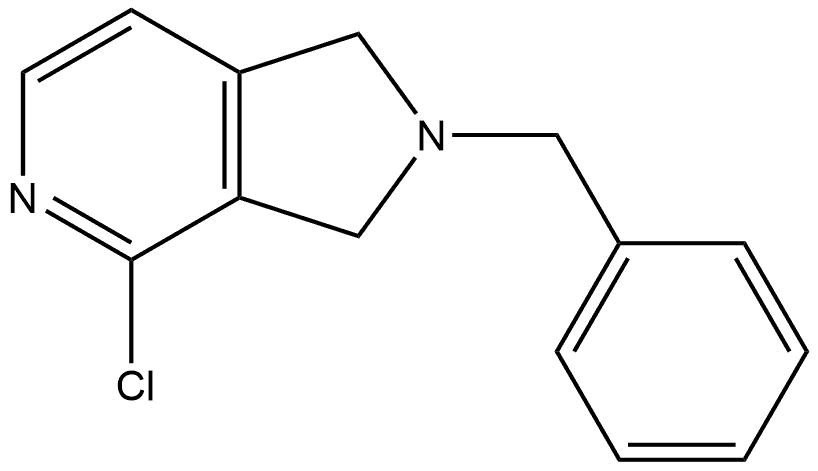 2-benzyl-4-chloro-2,3-dihydro-1H-pyrrolo[3,4-c]pyridine Structure