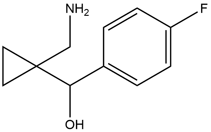 α-[1-(Aminomethyl)cyclopropyl]-4-fluorobenzenemethanol Structure