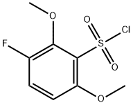 Benzenesulfonyl chloride, 3-fluoro-2,6-dimethoxy- Structure