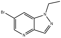 6-bromo-1-ethyl-1H-pyrazolo[4,3-b]pyridine 化学構造式