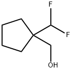Cyclopentanemethanol, 1-(difluoromethyl)- Struktur