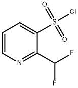 3-Pyridinesulfonyl chloride, 2-(difluoromethyl)- Structure