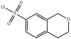 1H-2-Benzopyran-7-sulfonyl chloride, 3,4-dihydro- Structure