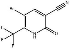 5-溴-2-氧代-6-(三氟甲基)-1,2-二氢吡啶-3-腈, 1780644-75-8, 结构式