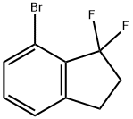 1H-Indene, 7-bromo-1,1-difluoro-2,3-dihydro- 化学構造式
