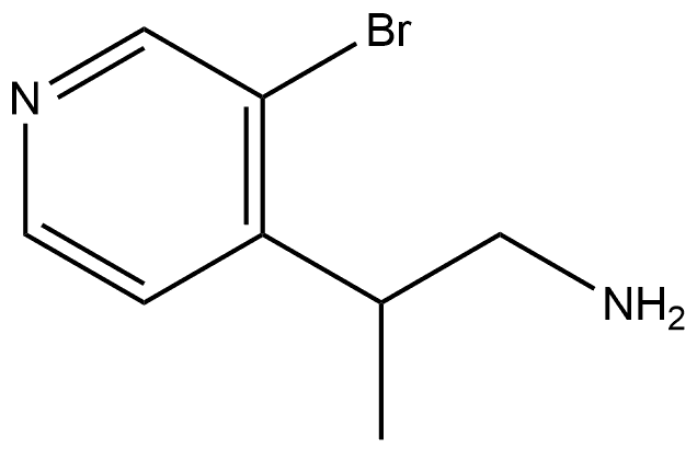 2-(3-溴吡啶-4-基)丙-1-胺,1780672-97-0,结构式