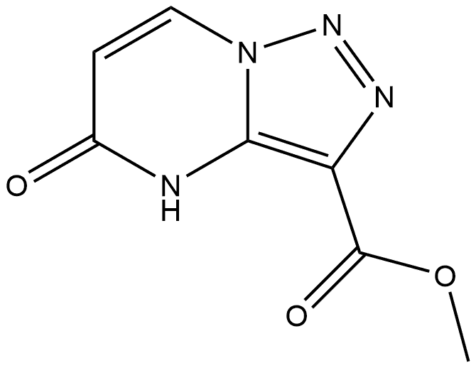 Methyl 4,5-dihydro-5-oxo[1,2,3]triazolo[1,5-a]pyrimidine-3-carboxylate Struktur