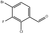 Benzaldehyde, 4-bromo-2-chloro-3-fluoro- Structure