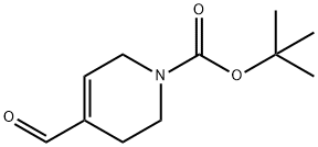 1(2H)-Pyridinecarboxylic acid, 4-formyl-3,6-dihydro-, 1,1-dimethylethyl ester 化学構造式