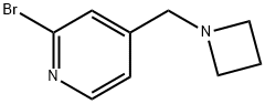 Pyridine, 4-(1-azetidinylmethyl)-2-bromo- Structure