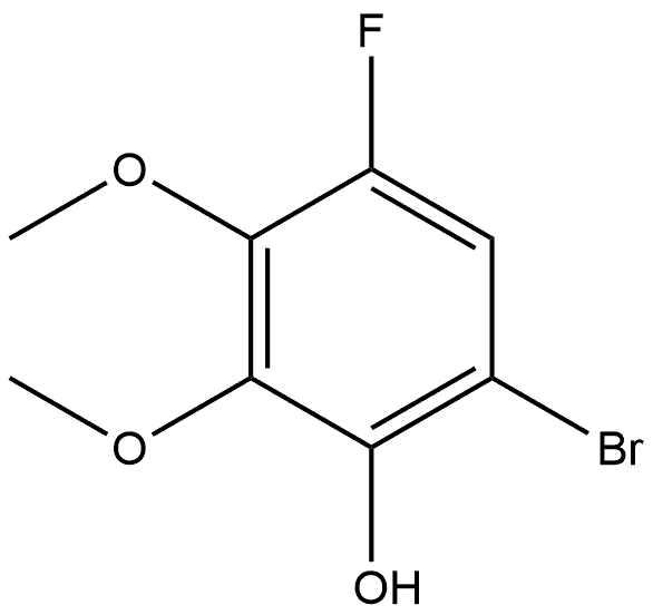 6-溴-4-氟-2,3-二甲氧基苯酚,1780785-79-6,结构式