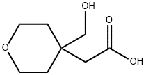 2H-Pyran-4-acetic acid, tetrahydro-4-(hydroxymethyl)- Struktur